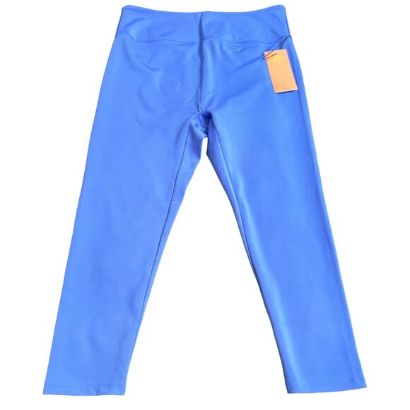 girlfriend collective Pants - girlfriend collective sport legging plus size XXXL blue color crop High rise new